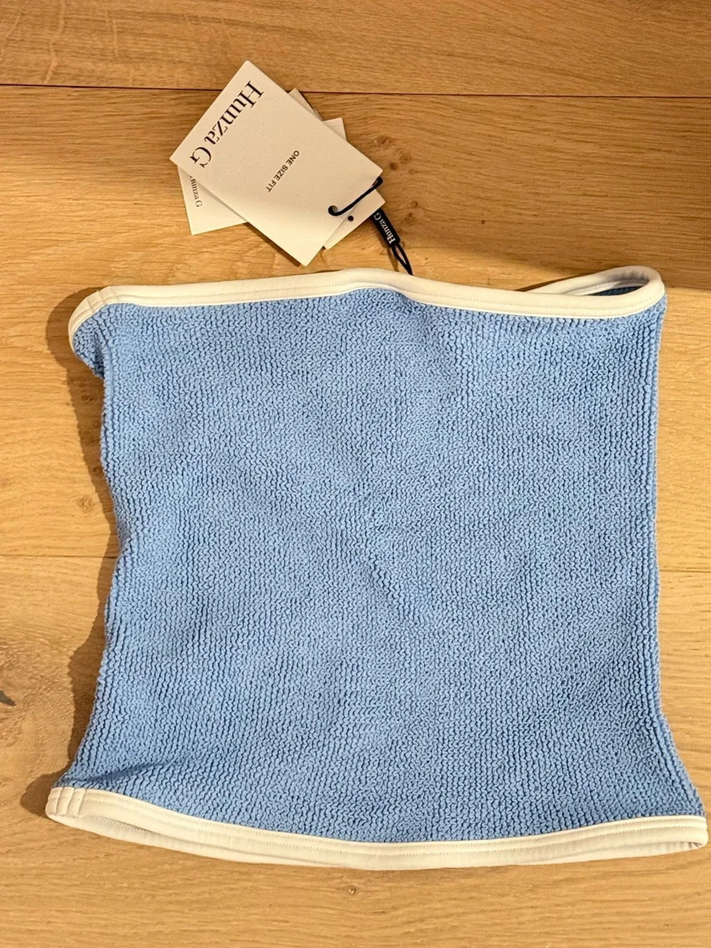 Light Blue Knit Women’s swim skirt/top